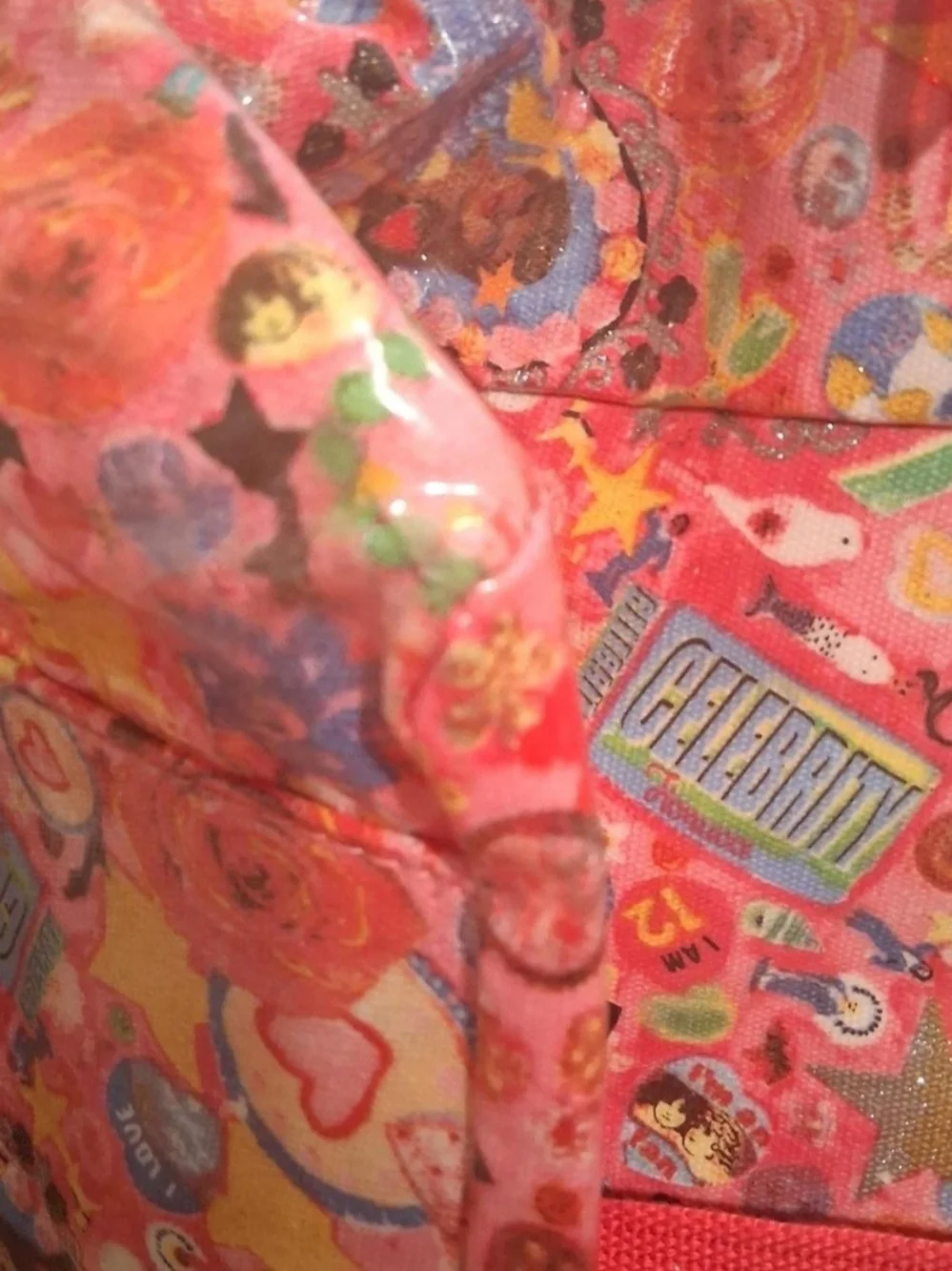 Fiorucci Pink Floral Heart Print Tote